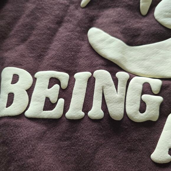 Cactus Plant Flea Market Being Awareness Bliss Sweatshirt Brown Sz S Made in USA - Picture 9 of 11